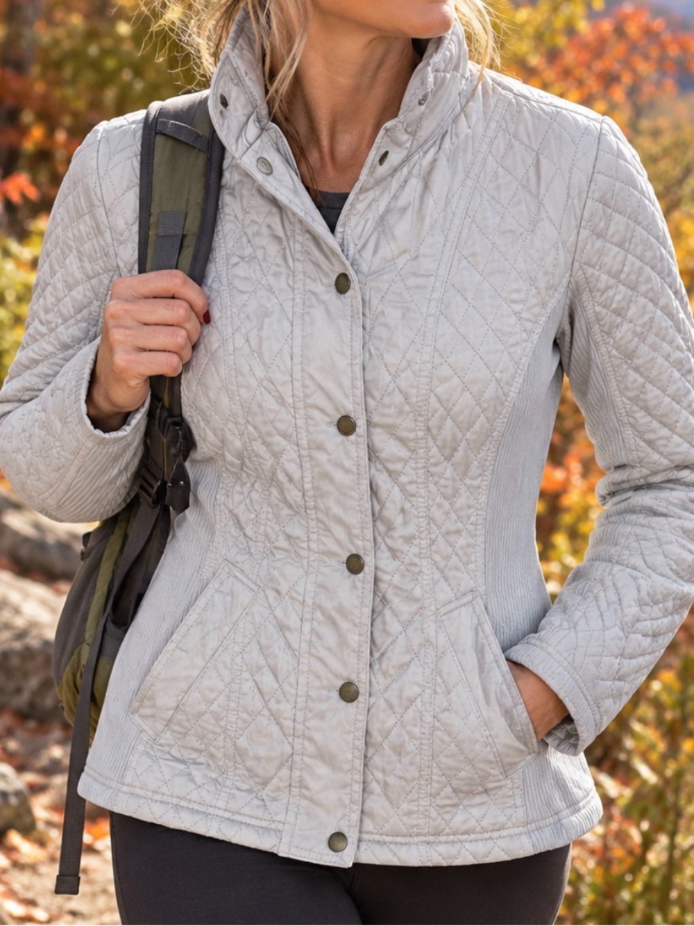 Merona size small Quilted Women's Jacket in cream